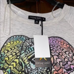 Living Doll Elephant Shirt with sleeves